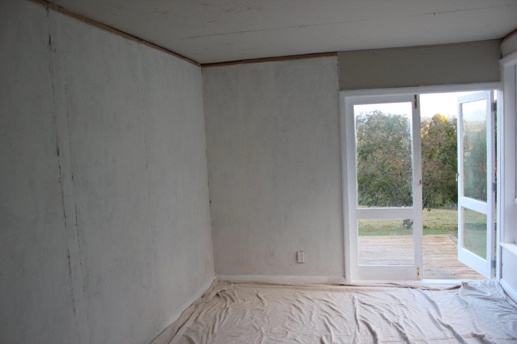 Wall preparation, before