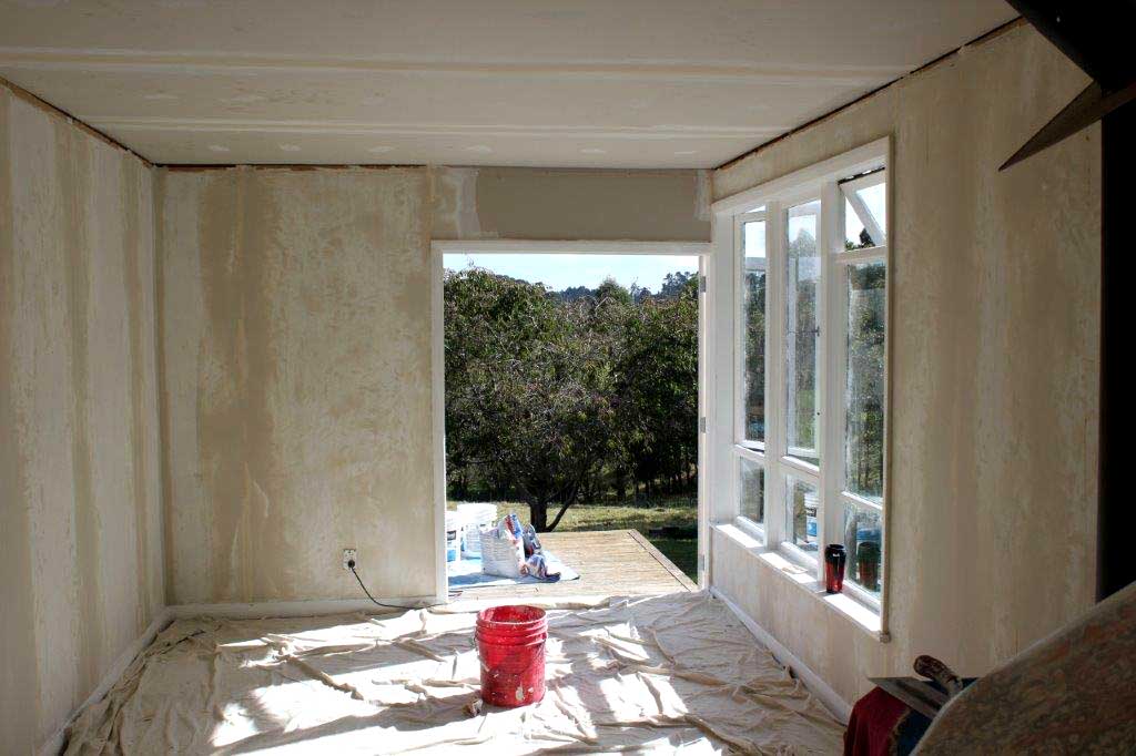 Wall preparation, before