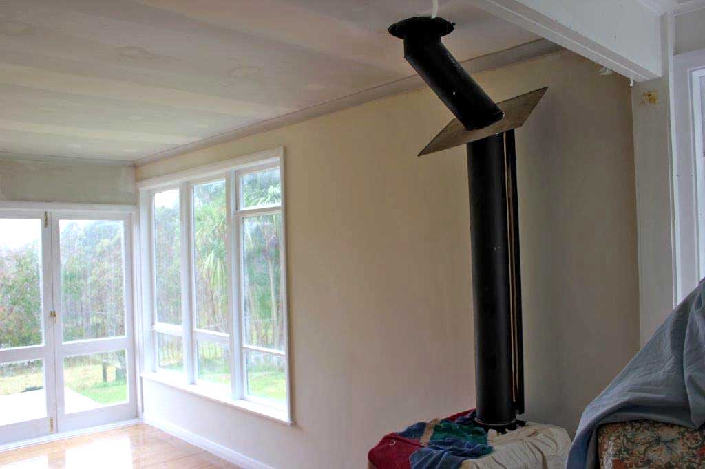 Wall skim coating, after